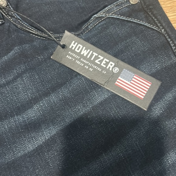 NWT Howitzer Men's Denim Jeans FREEDOM HELMET PARACORD regular boot Military 40 - Picture 4 of 16